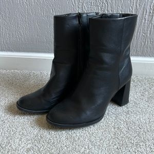 Black ankle booties